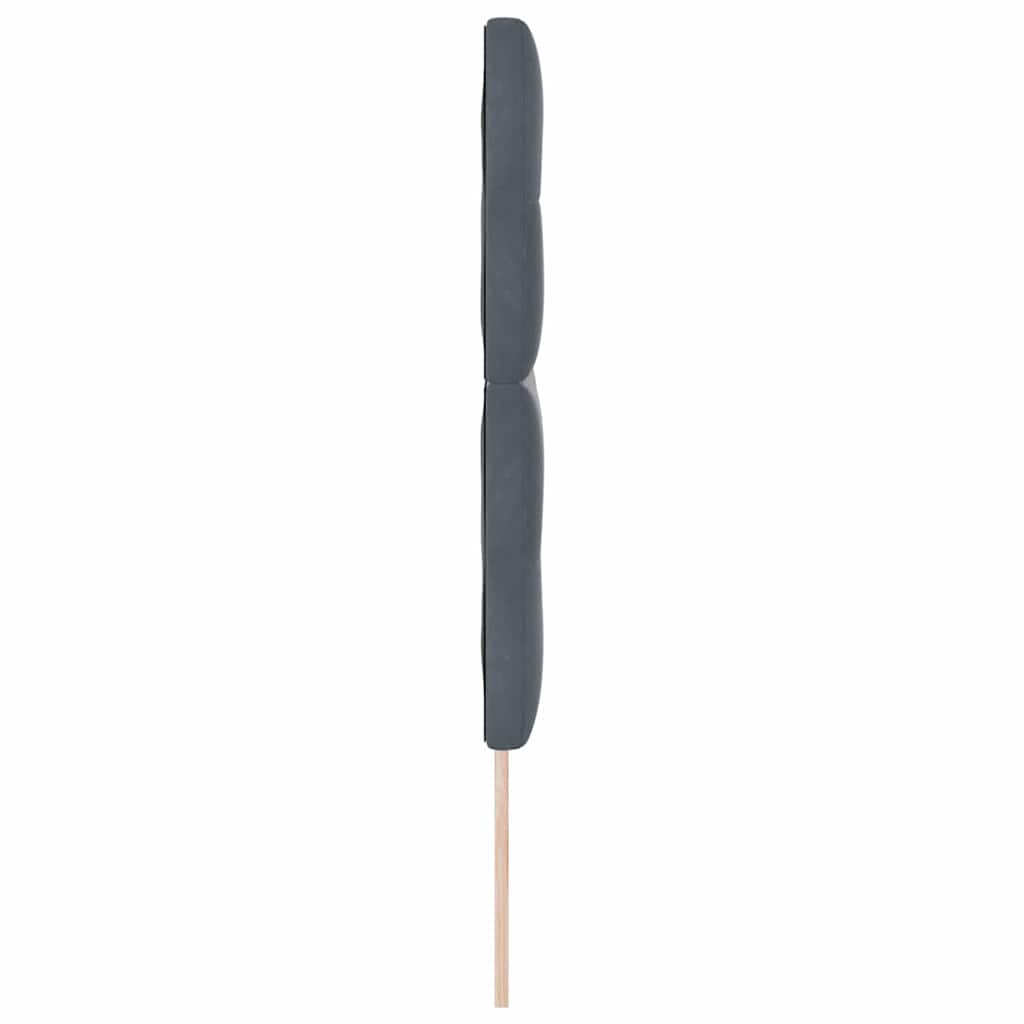 Headboard with LED Strip Lights Adjustable Grey 80 cm Velvet